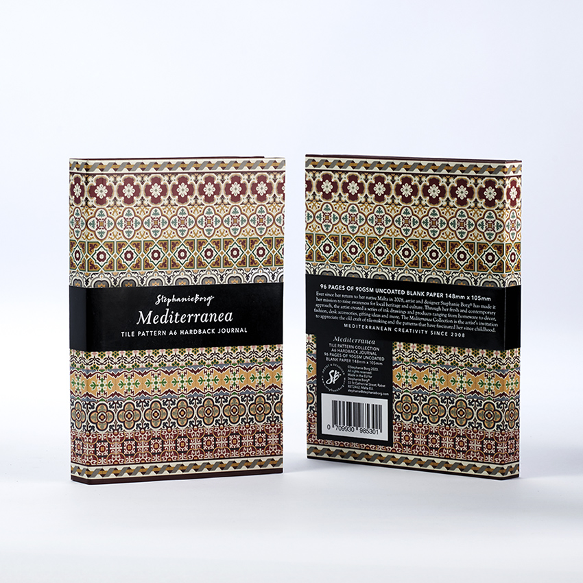 M A6 hardback journal front&back