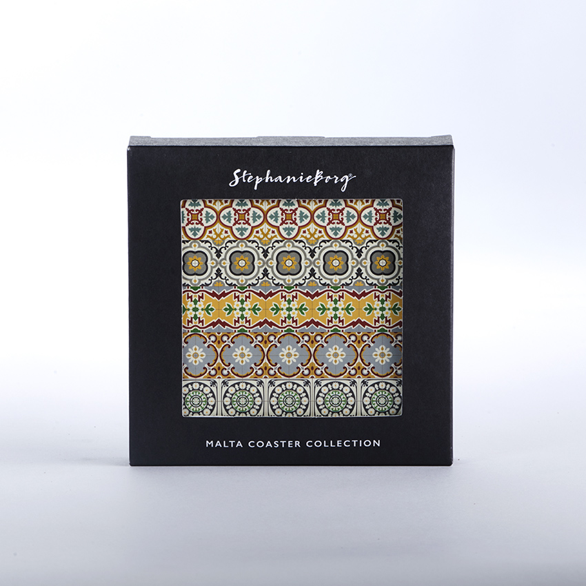 M set of 4 coasters in box