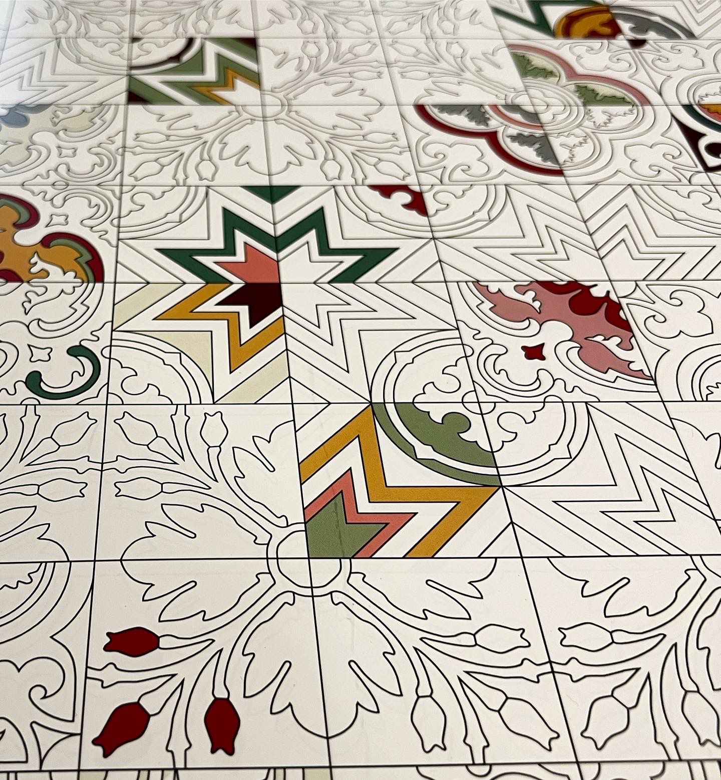 Tile Pattern Wrapping Paper 2
