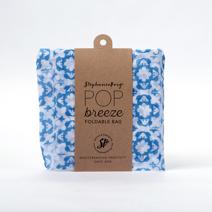 POP Blue Breeze bag packed