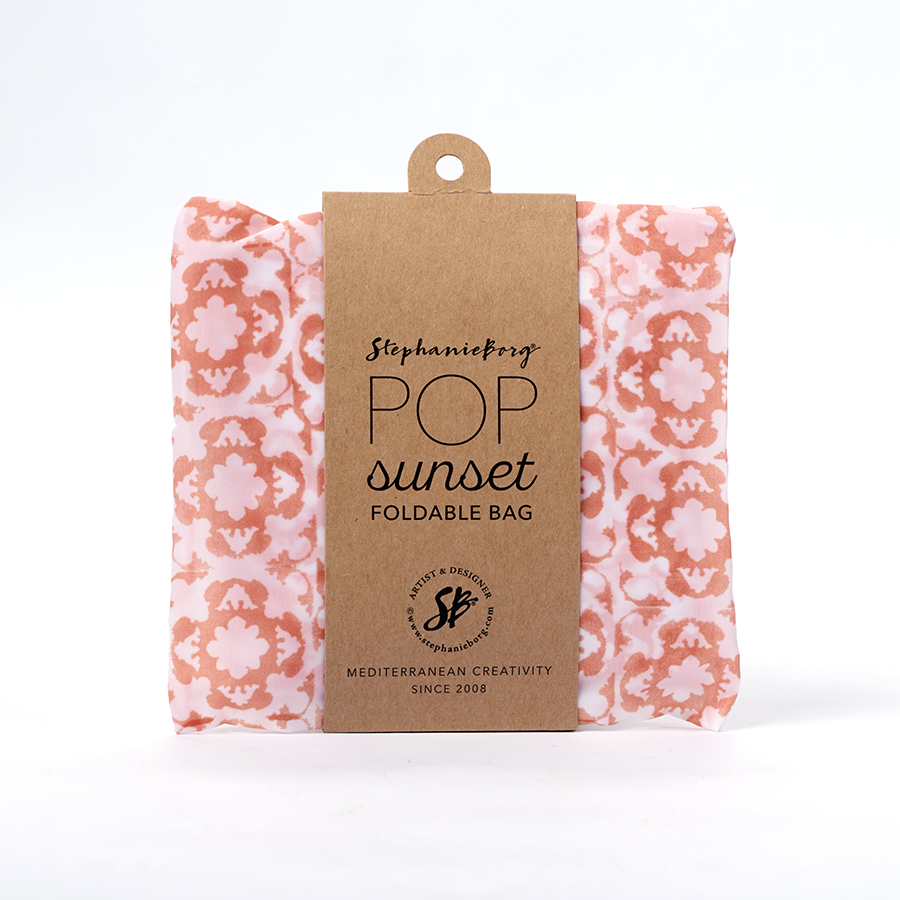 POP Orange Sunset bag packed